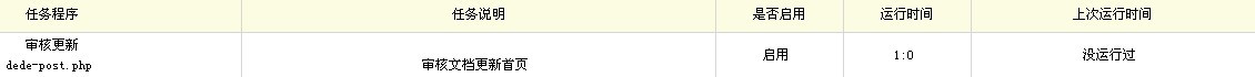 dedecms
织梦自动审核生成更新首页教程(图6)