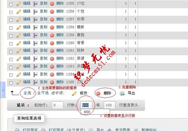 dedecms
文档关键词维护错点“分析系统内关键词”,批量删除教程(图2)