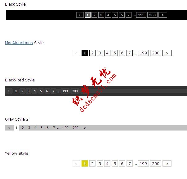 多款精美 dede 分页 pagelist 样式(图1)