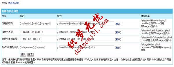 帝国CMS7.0信息动态页支持伪静态，动态模式下SEO优化更给力(图1)