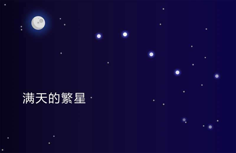 css3北斗七星空动画特效