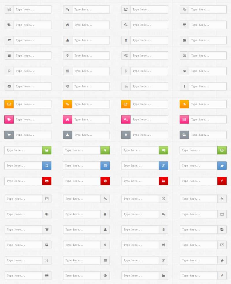 modernizr.js html5 input表单文本输入框美化效果代码