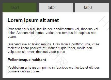 纯css3实现的tab标签(图1)