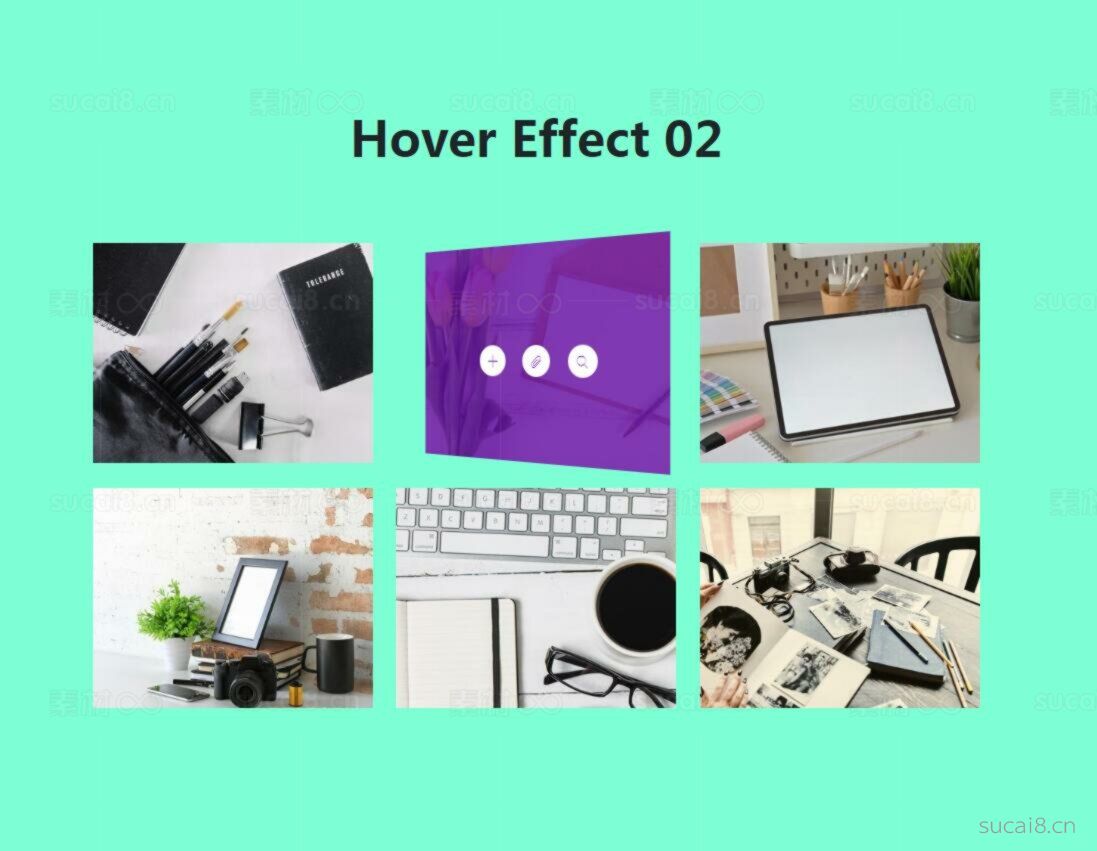 炫酷的响应式10种图片hover特效基于CSS3(图1)