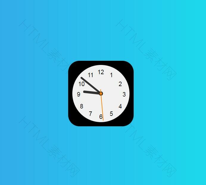 js css3仿IOS苹果时钟图标动画特效(图1)