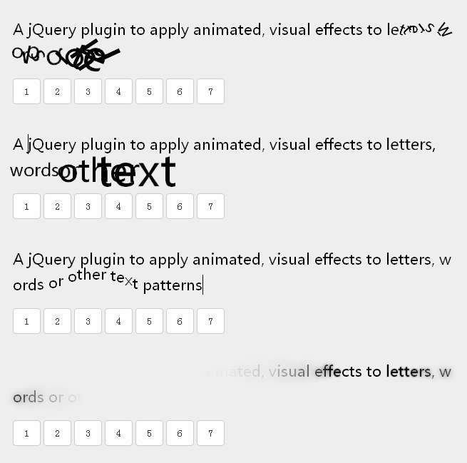 jquery css3文字动画特效点击切换文字动态效果