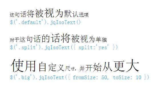 jquery文字大小排列效果插件文字变大缩小
