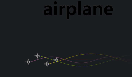 HTML5 canvas飞机飞行轨迹动画(图1)