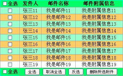 原生js table表格列表全选反选和表格列表删除(图1)