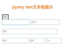 jQuery鼠标滑过text文本框向上滑动提示文字标题(图1)