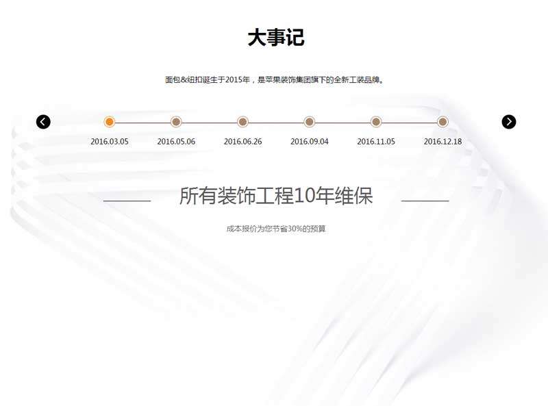 jQuery公司发展历程时间轴滚动代码(图1)