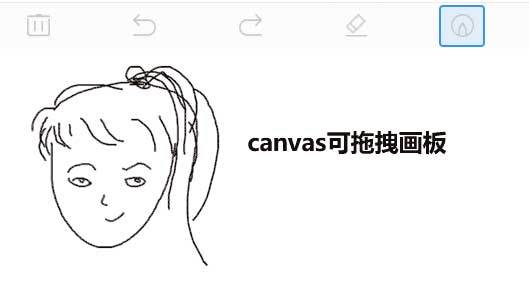 canvas可拖拽签名画板特效(图1)