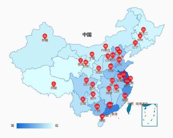 echarts全国门店销售地图分布代码(图1)