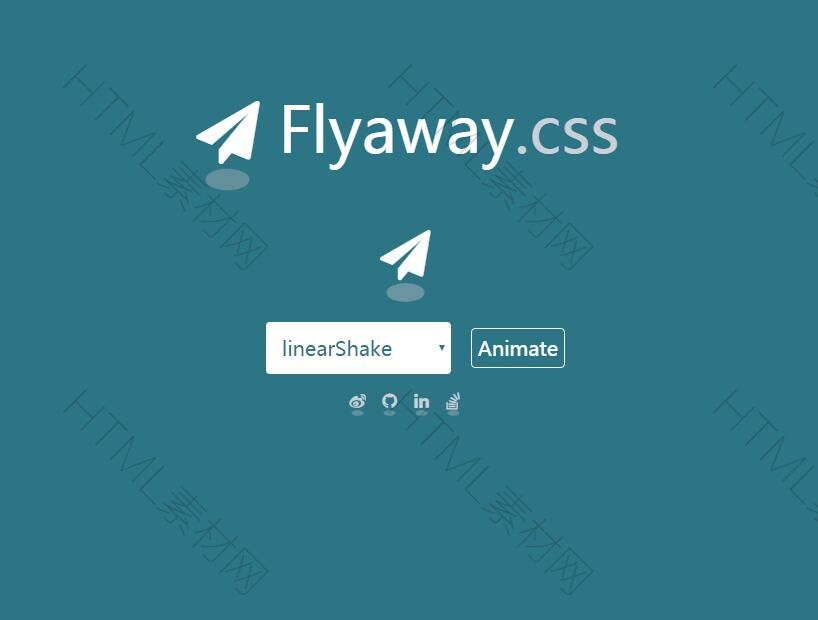 Flyaway.css-炫酷纯CSS3纸飞机动画特效(图1)