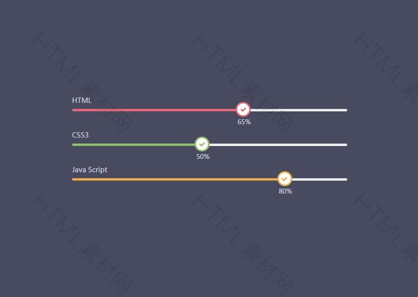 纯CSS3时尚进度条UI设计效果(图1)