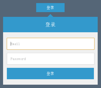 css3点击弹出登录表单界面代码(图1)