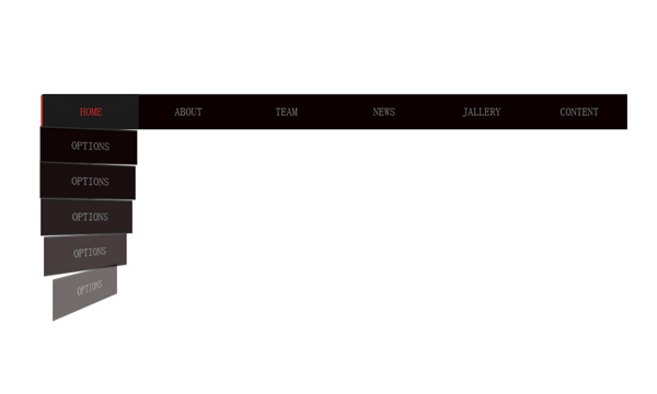 css3二级导航特效(图1)