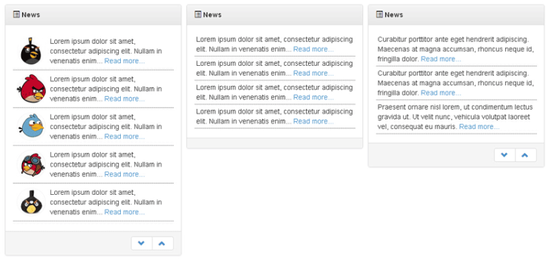 jQuery Bootstrap响应式新闻列表文字上下滚动特效(图1)