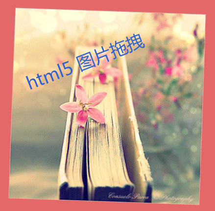 简单的HTML5图片拖拽和CSS3转动动画效果代码(图1)