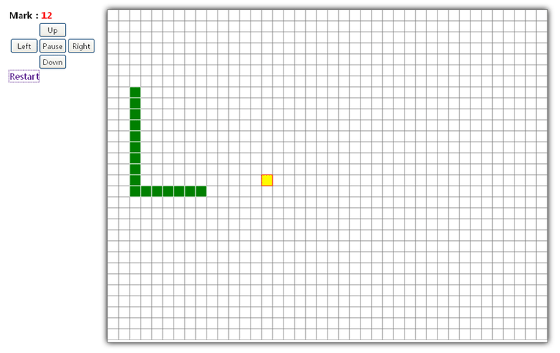 简单的js html5网页贪吃蛇游戏代码下载(图1)