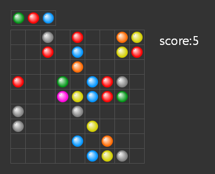 html5 canvas五彩连珠游戏(图1)