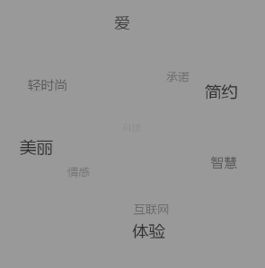 html5 canvas文字标签云3D旋转动画特效(图1)