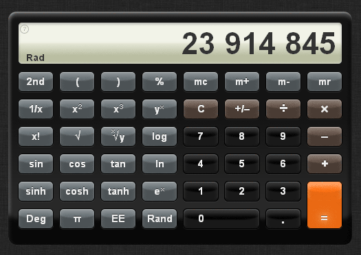 js html5仿apple苹果计算器样式代码(图1)