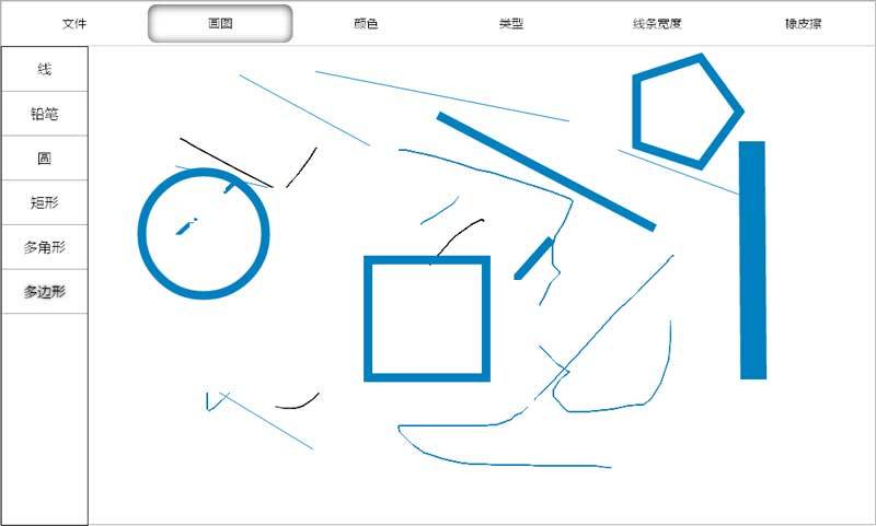 html5 canvas简洁的涂鸦画板代码(图1)