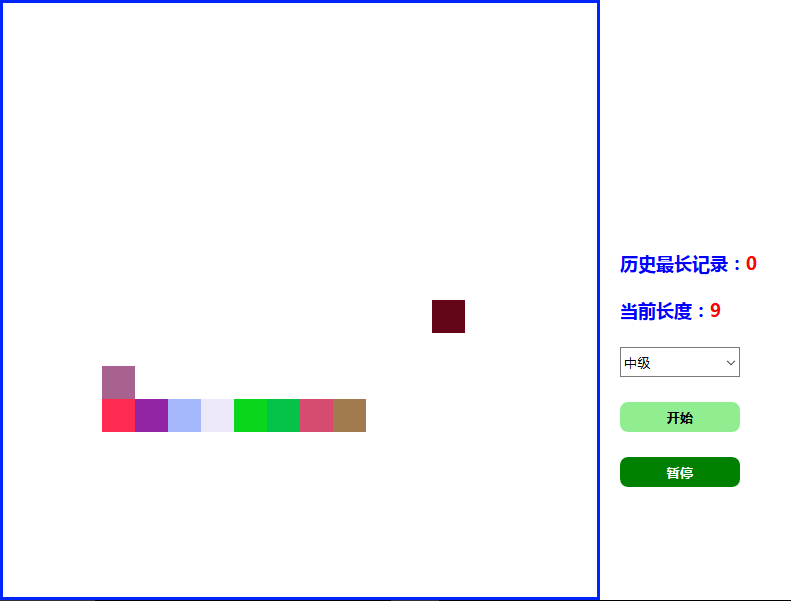 html5简单的贪吃蛇小游戏源码(图1)