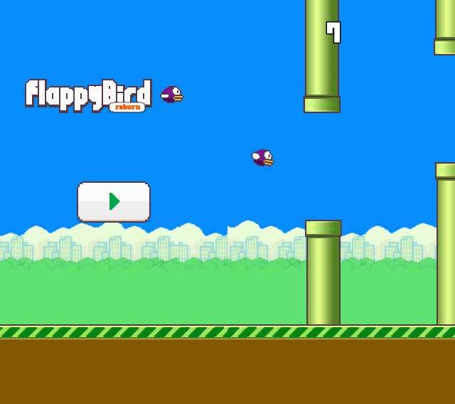 html5仿Flappy bird单机小游戏源码(图1)