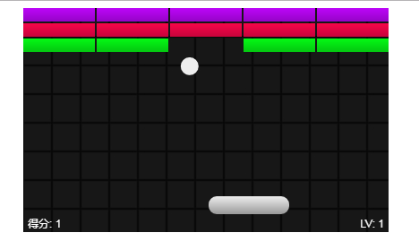 html5 canvas实现打砖块游戏代码(图1)