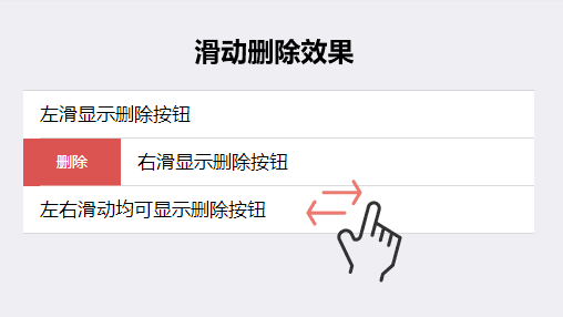 基于mui制作手机端列表滑动删除效果代码(图1)