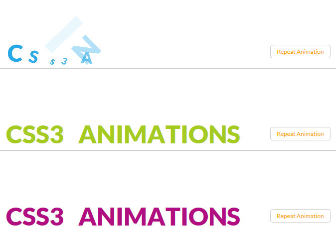 css3 animation酷炫的文字动画特效(图1)