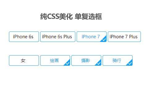 纯css3单选框/复选框美化样式代码(图1)