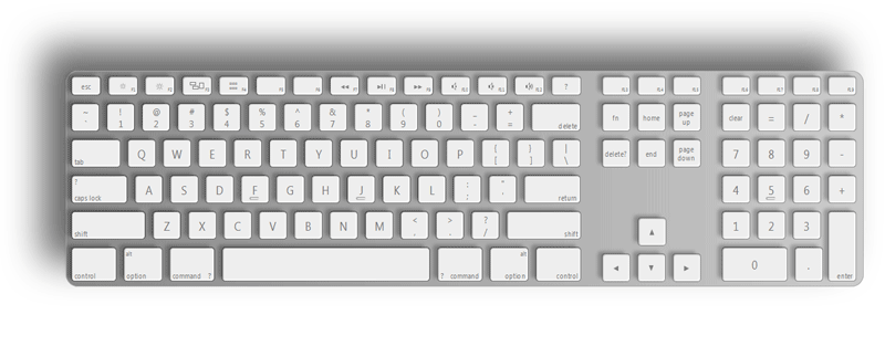 纯css3绘制苹果电脑键盘样式代码(图1)