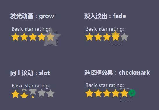 纯css3滑动星星评分动态效果代码(图1)