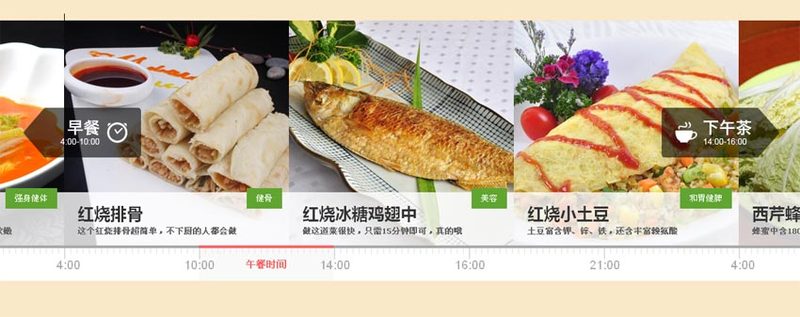 jQuery美食网站带时间轴的宽屏焦点图切换代码(图1)